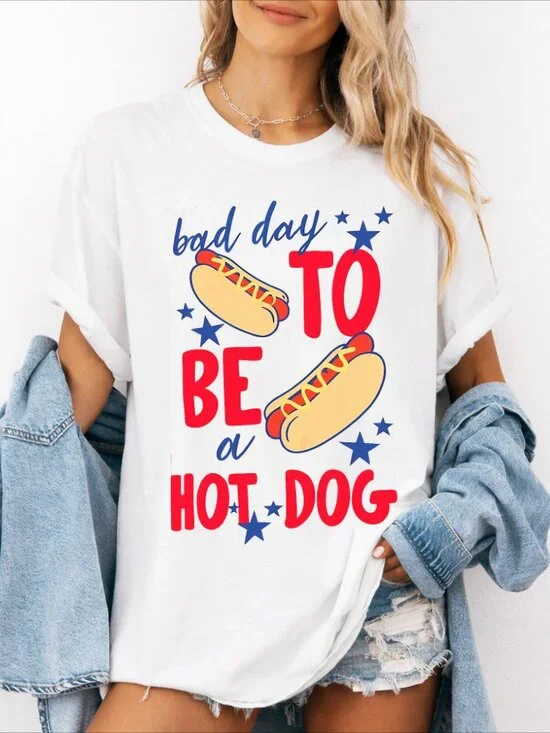 Bad Day To Be A Hot Dog Funny Shirt - Picture 2 of 6